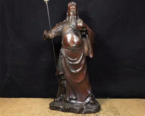 包邮纯铜武财神关二爷供奉客厅店铺武圣关公招...