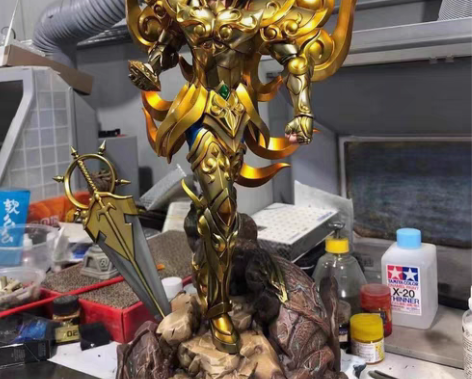 包邮WWF神狮子 圣斗士1：4雕像 厂家直...