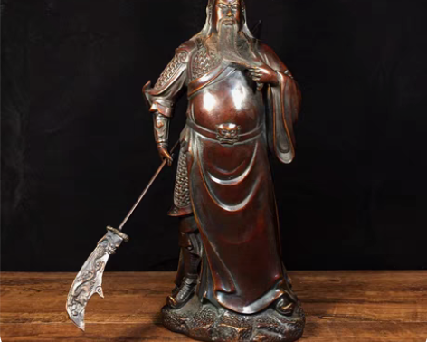 包邮纯铜武财神关二爷供奉客厅店铺武圣关公招...