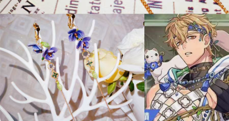 包邮新世界狂欢印象手作 昆西印象耳饰 昆西...