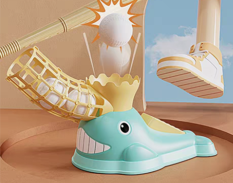 转卖趣味弹射儿童棒球发球机室内训练户外运动...