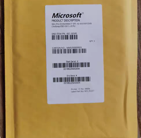 正版win7win10嵌入式专业版32/6...