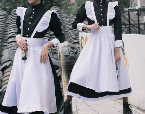 转卖【新礼季价】白泽女仆装男穿洛丽塔cos...