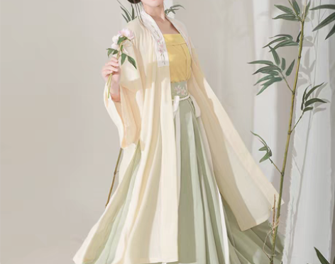 转卖东月棠清风笺多色款宋制汉服三件套春季中...