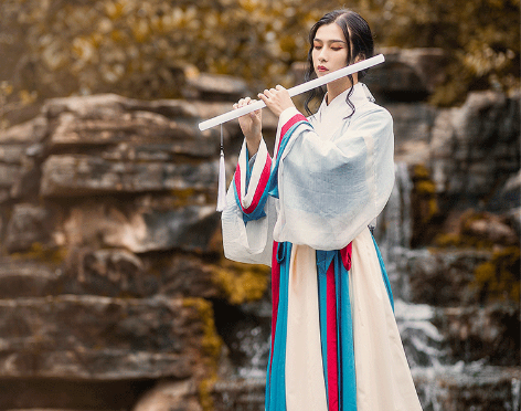 转卖闺梦令原创青秋男女同款汉服晋制交领三件...