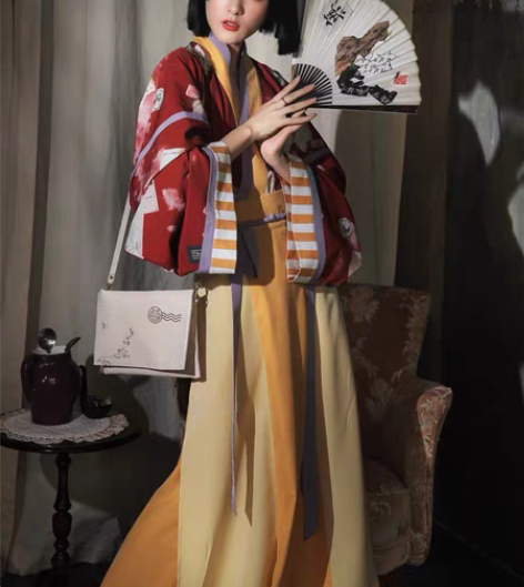 徐娇织羽集【打翻废纸篓 】汉服女晋制秋季交...