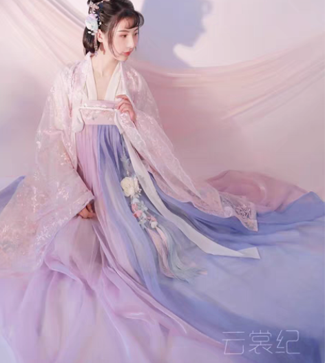 包邮东月棠(春樱)汉服 大袖衫+上衣+齐胸...