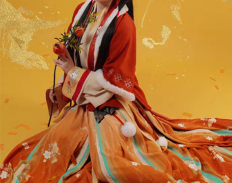 转卖【东月棠】琥珀花簪对穿交明制冬装白菜汉...