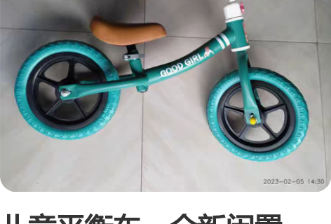 儿童平衡车，全新闲置，娃还小用不上，转给有...