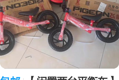 包邮【闲置两台平衡车】孩子不爱骑，全新飞鸽...