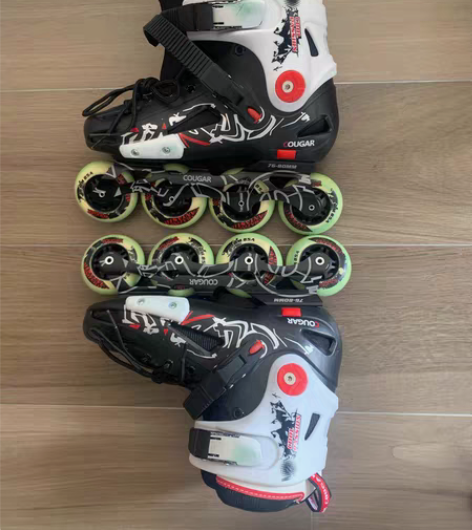 转卖美洲狮 轮滑鞋成人男女大学生溜冰鞋直排...