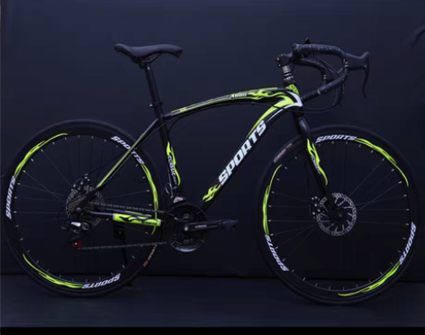 包邮全新，变速死飞自行车男女式单车公路赛自...