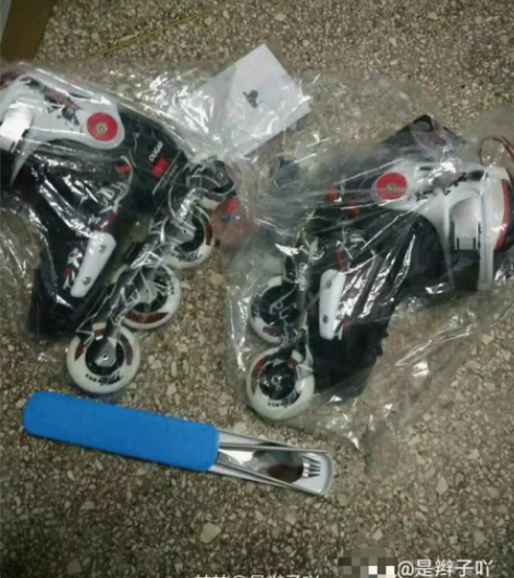 美洲狮成人轮滑鞋。99新。36码。淘宝买入...