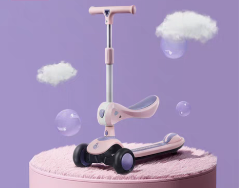 转卖babycare滑板车儿童滑滑溜溜车男...