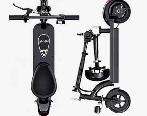 包邮二手几乎全新成人电动滑板车坐椅折叠两轮...