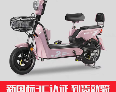 转卖爱玛新国标电动车成人电瓶车48v电动自...