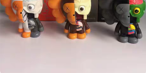 包邮kaws解剖猴半解剖周遍公仔限量手办模...