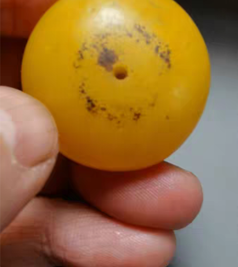 藏传古珠赛璐璐老料器古珠, 细节看图 ...