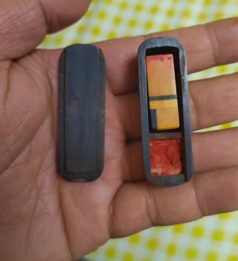 包邮老印章  赛璐璐材质  牛角盒子 感兴...