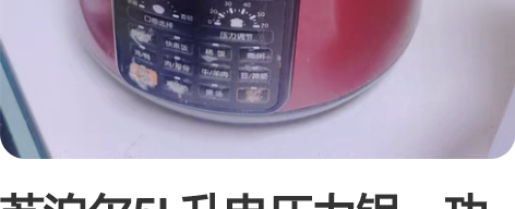 苏泊尔5L升电压力锅，功能完好。画圈处破损...