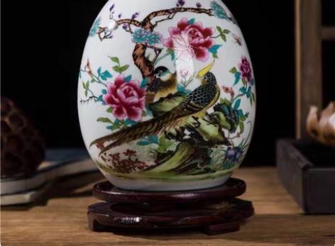 景德镇陶瓷花瓶摆件客厅装饰品中式创意家居新...