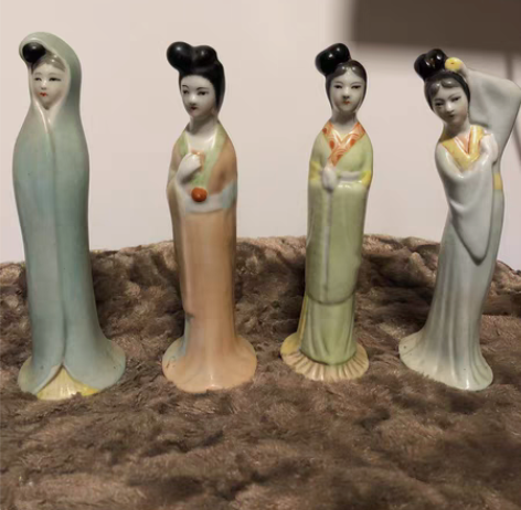 包邮5.6.7十年代瓷人，四大美女，完整无...