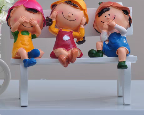 包邮【3个装】可爱娃娃工艺品摆件 【数量有...