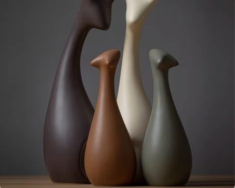 包邮现代陶瓷家居北欧工艺品结婚创意礼品电视...