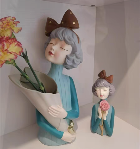 包邮北欧泡泡女孩蝴蝶结捧花生日礼物玄关钥匙...