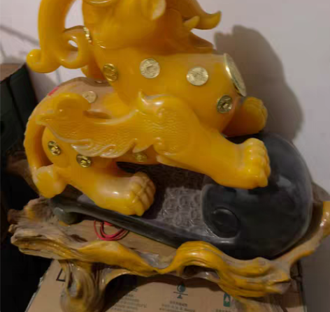 树脂风水摆件,貔貅。高56,宽53。同城自...