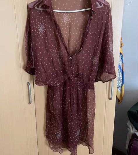 ORIGIN安瑞井桑蚕丝衬衫连衣裙 基本全...