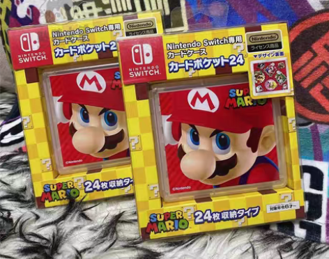 转卖【现货】超级马里奥任天堂授权卡带收纳盒...