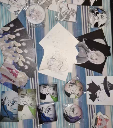 光遇周边 菇菇雨妈卡卡巫师正太纸片1r吧唧...