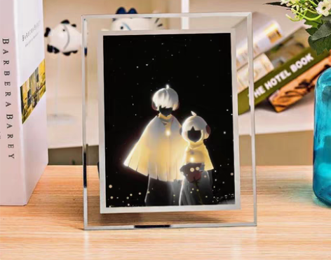 光遇周边水晶玻璃相框摆台横竖两用5寸6寸7...