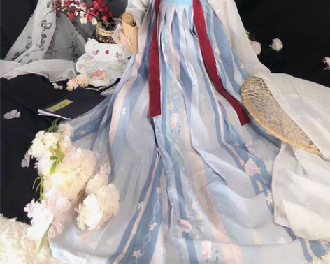 凤兮阁【慕情】汉服女齐胸对襟襦裙印花中国风...