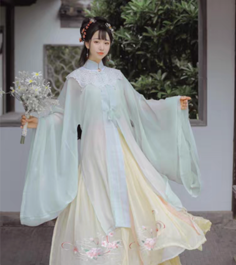 《花勿语》慕夕情裳对襟春夏女汉服明制立领 ...