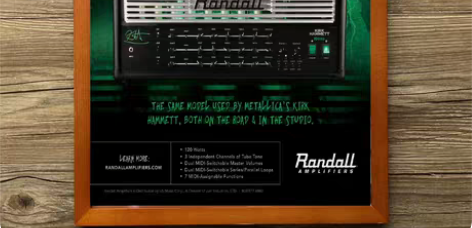 Randall吉他高端实木画框海报！尺寸4...