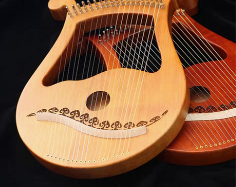 转卖伯朗小竖琴19弦莱雅琴箜篌小众乐器便携...