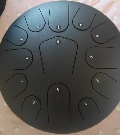 包邮13音节黑色空灵鼓,九成新没怎么敲过,...