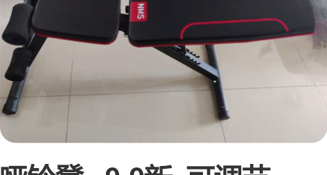 哑铃凳   9.9新  可调节，可折叠  ...