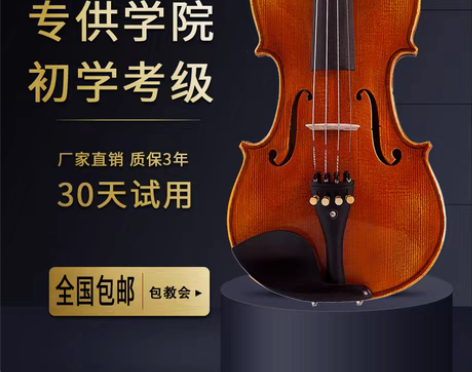 转卖星匠手工实木小提琴初学者成人专业考级演...