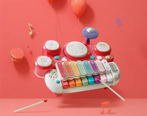 转卖babycare宝宝手敲琴儿童乐器玩具...