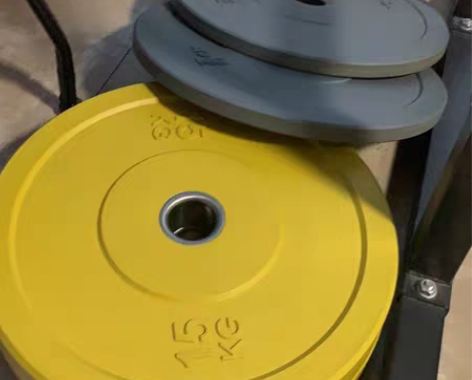 包邮库存处理！全胶片竞技杠铃片彩色全胶片能...