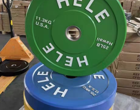 包邮工厂处理！全新微瑕疵！全胶片彩色杠铃片...