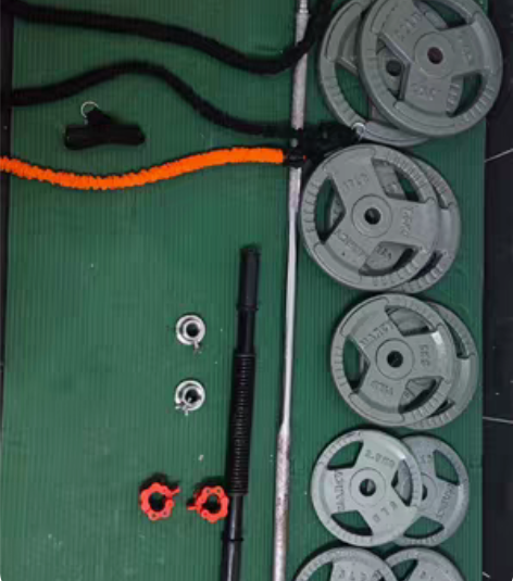 烤漆杠铃片杠铃杆哑铃10公斤?2片，7.5...