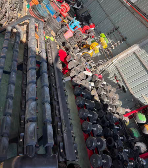 杠铃片、哑铃、哑铃架子(成色好) 感兴趣的...