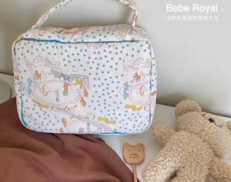 转卖卡通可爱马戏团收纳包儿童储物手提包新款...