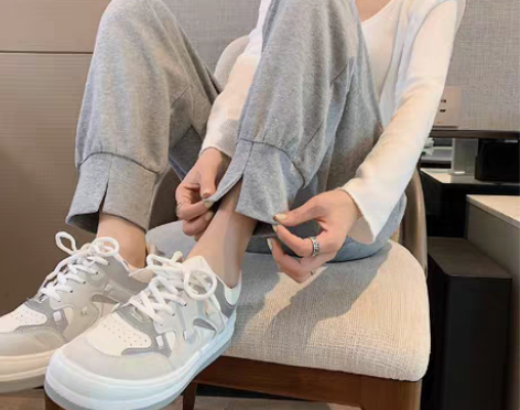 转卖灰色黑色运动裤八分小个子女裤 黑色八分...