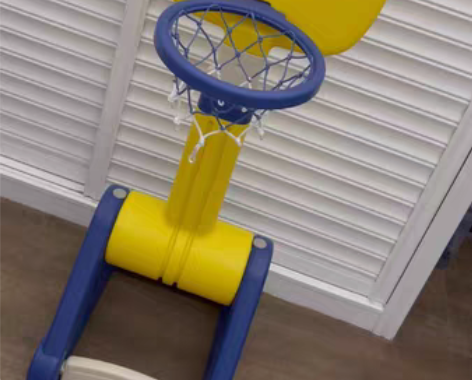 转卖乐亲儿童篮球架室内可升降篮球架 [红圆...