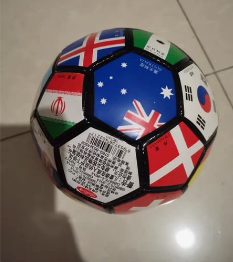 转卖哈哈球2号认知足球世界杯国旗图案儿童亲...